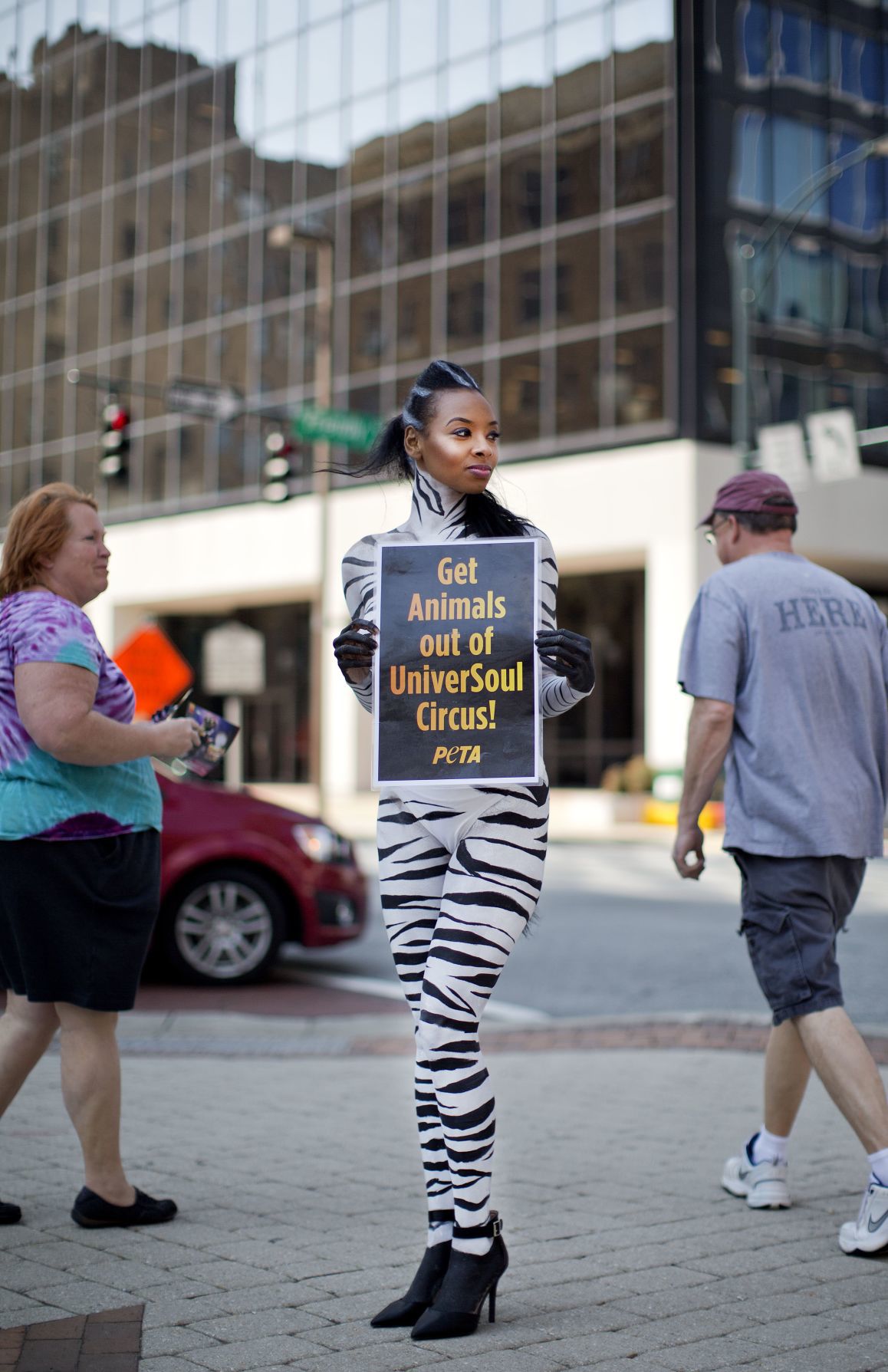 PETA protests the UniverSoul Circus